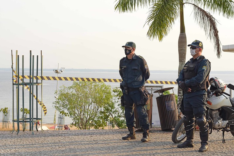 Praia da Ponta Negra é novamente interditada, para evitar aglomeração e conter avanço do coronavírus