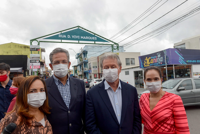 Ruas do Comércio 1 e 2 passam a se chamar Dona Vivi Marques, em homenagem à mãe do ministro Mauro Campbell