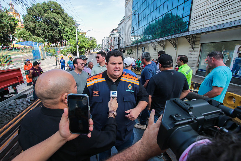 Prefeitura de Manaus vai trabalhar a médio prazo em galeria que cedeu na avenida 7 de Setembro