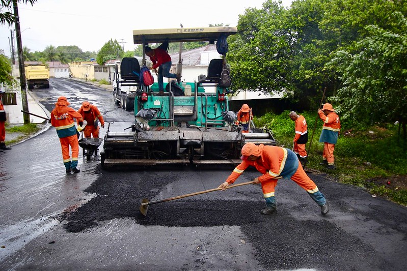 Prefeitura intensifica ‘Asfalta Manaus’ no Planalto e chega à rua Sertã neste sábado