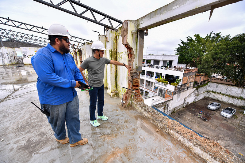 Prefeito vistoria obras do complexo de São Vicente, as primeiras do ‘Nosso Centro’