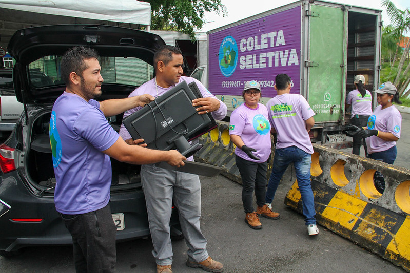 Prefeitura de Manaus e Abree coletam eletroeletrônicos e eletrodomésticos para descarte ambientalmente correto