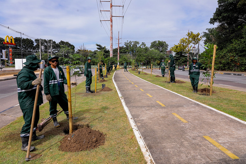 Prefeitura de Manaus realiza o plantio de 230 mudas de plantas nesta sexta-feira