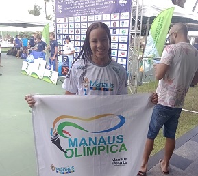 Nadadora do ‘Manaus Olímpica’ é campeã de duas provas no Brasileiro de Águas Abertas em Fortaleza