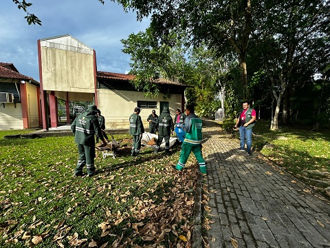 Prefeitura realiza remanejamento de mudas e árvores no parque Ponte dos Bilhares