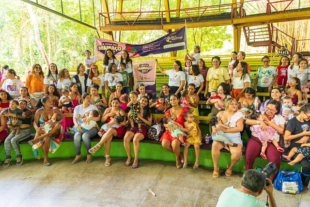 Prefeitura apoia nova edição da ‘Hora do Mamaço’ e oferta vacinação para mães e bebês