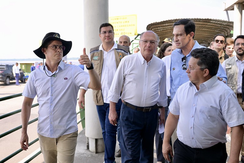 David Almeida e vice-presidente Alckmin se reúnem para tratar da crise hídrica no Amazonas