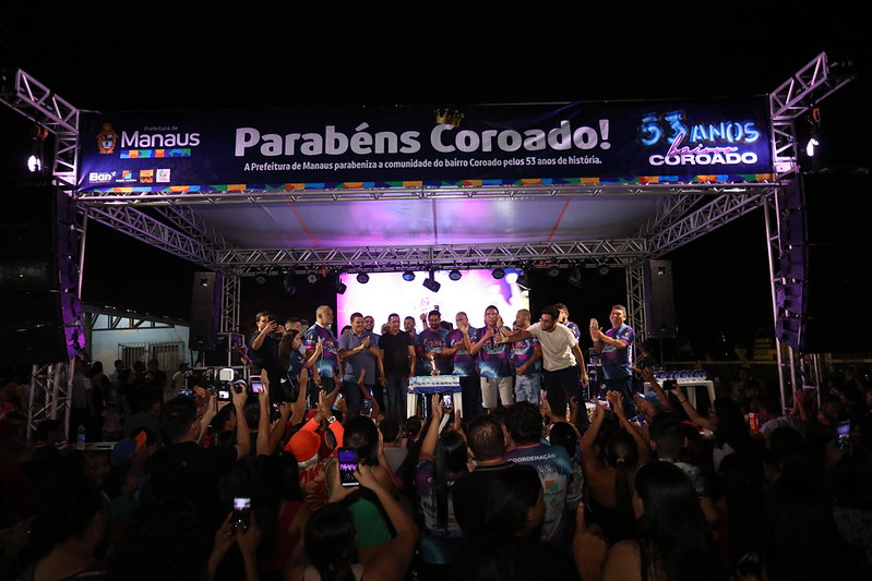 Com apoio da Prefeitura, Coroado comemora 53 anos com grande festa e ação social