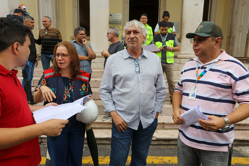 Prefeitura de Manaus realiza visita técnica de alinhamento para inauguração do mirante Lúcia Almeida, no Centro Histórico